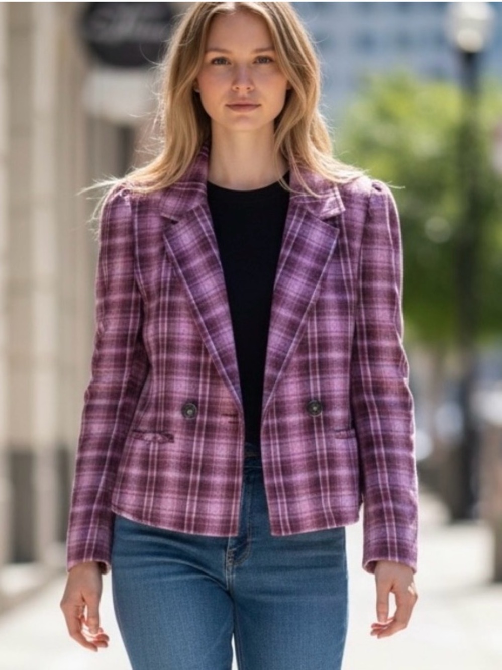 Free People We The Free Alessandra Cropped Blazer